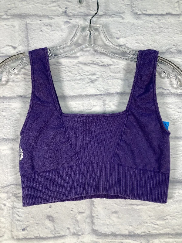 Yoga Bar with Macadamia Nuts -Athletic Bra By Free People In Purple, Size: M