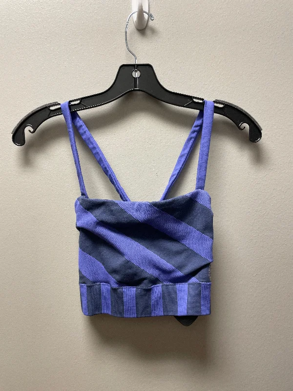 Yoga Bar with Matcha and Protein -Athletic Bra By Free People In Striped Pattern, Size: Xs