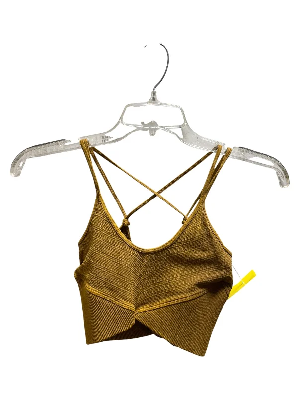 High-Protein Yoga Bar with Seeds -Athletic Bra By Free People In Yellow, Size: Xs