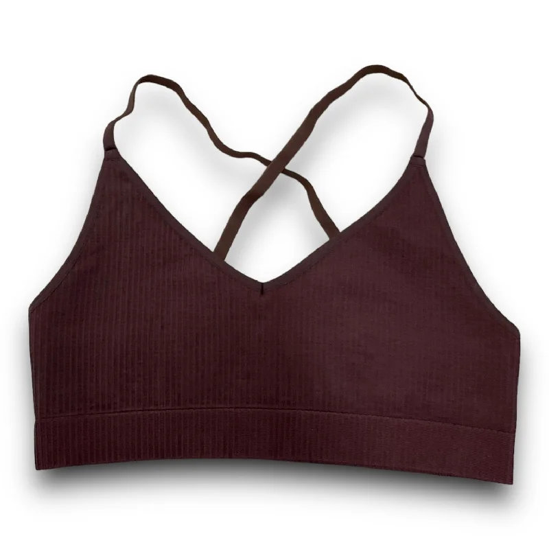 Yoga Bars with Healthy Sugars -Athletic Bra By Good American In Brown, Size: M