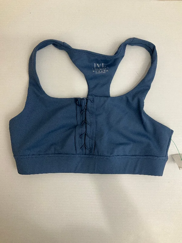 Yoga Bar with Sunflower Seeds -Athletic Bra By Ivl Collective In Blue, Size: 4