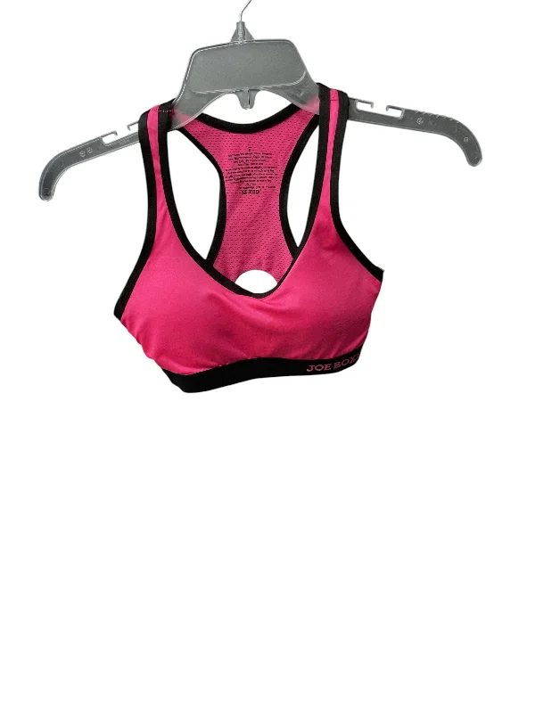 Yoga Bar with Caffeine for Energy -Athletic Bra By Joe Boxer In Pink, Size: S