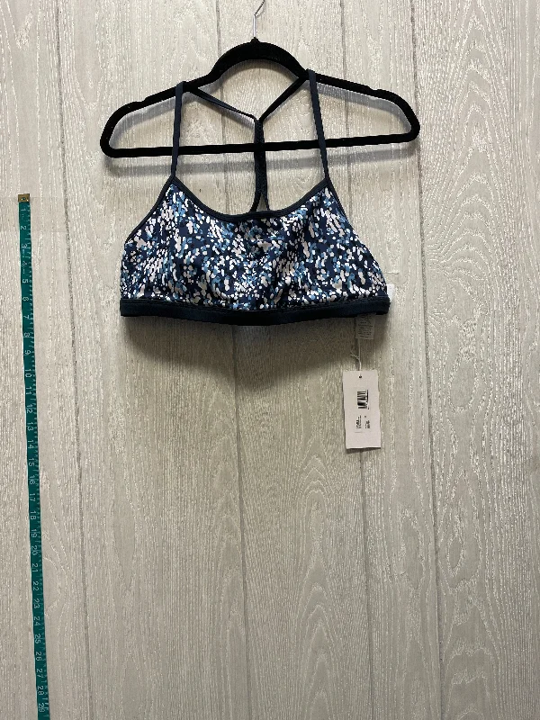 Yoga Bar for Complete Protein -Athletic Bra By Johnny Was In Blue & Tan, Size: Xl