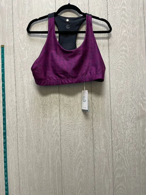 Yoga Bar with Beets and Ginger -Athletic Bra By Johnny Was In Purple, Size: Xl