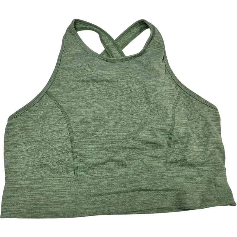 Yoga Bar with Magnesium for Relaxation -Athletic Bra By Joy Lab In Green, Size: L