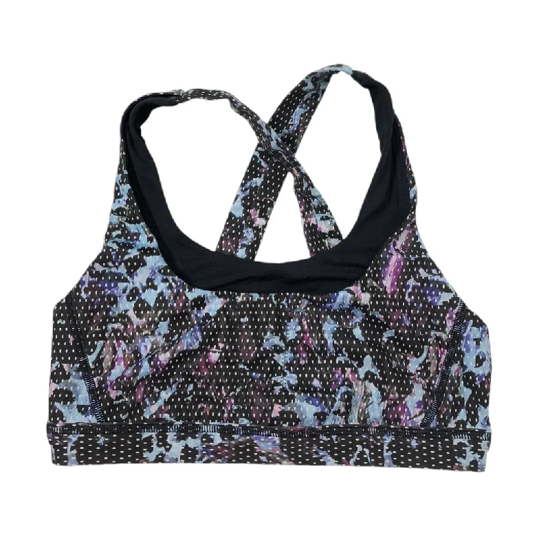 Energy Yoga Bar with Coconut Water -Athletic Bra By Lululemon In Black & Blue, Size: 6 Energy Yoga Bar with Coconut Water -Athletic Bra By Lululemon In Black & Blue, Size: 6