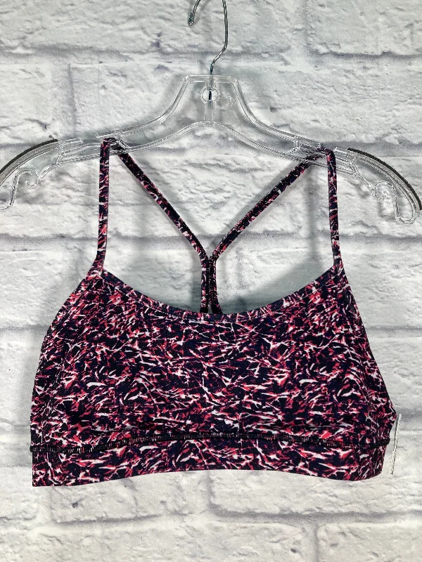 Yoga Bar with Coconut Flour -Athletic Bra By Lululemon In Black & Pink, Size: L