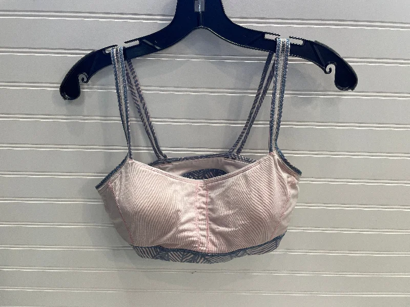 Yoga Bar with Raw Agave -Athletic Bra By Lululemon In Blue & Pink, Size: 10