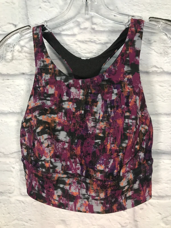 Yoga Bar with Protein and Healthy Fats -Athletic Bra By Lululemon In Grey & Purple, Size: M