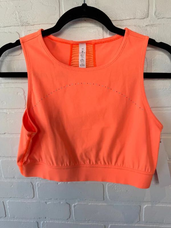 Yoga Bar with Minimal Ingredients -Athletic Bra By Lululemon In Orange, Size: M