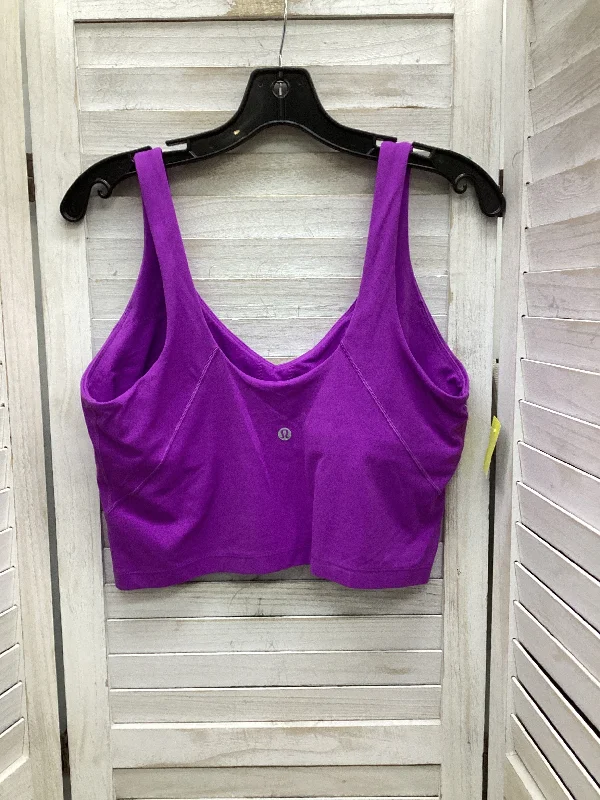Yoga Bar for Lean Muscle -Athletic Bra By Lululemon In Purple, Size: L