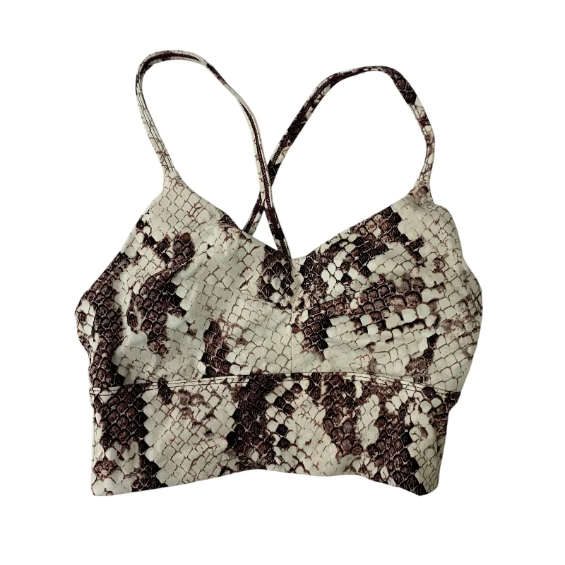 Yoga Bar with Matcha and Protein -Athletic Bra By Manduka In Cream, Size: S