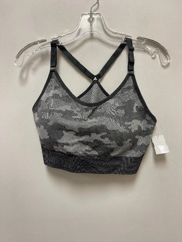 Yoga Bar with Black Seed Oil -Athletic Bra By Members Mark In Grey & White, Size: 2x