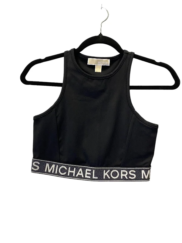 Yoga Bar with Fresh Fruit -Athletic Bra By Michael Kors In Black, Size: S
