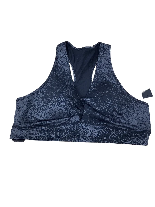 Yoga Bar with Energy-Boosting Cacao -Athletic Bra By Mono B In Grey, Size: 3x