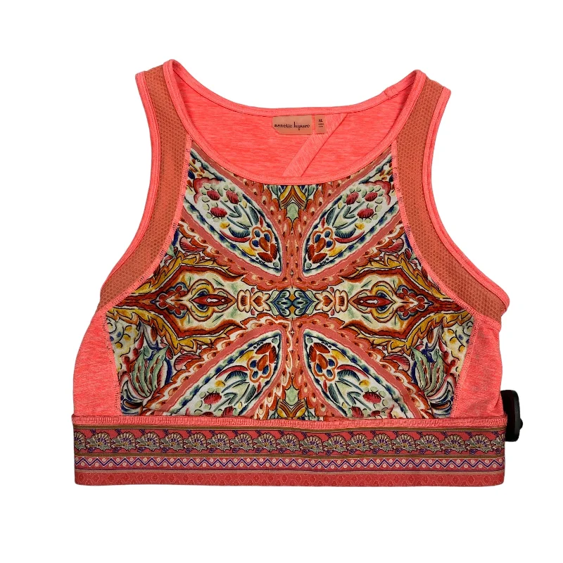 Yoga Bar with Plant-Based Sweeteners -Athletic Bra By Nanette Lepore In Orange, Size: Xl