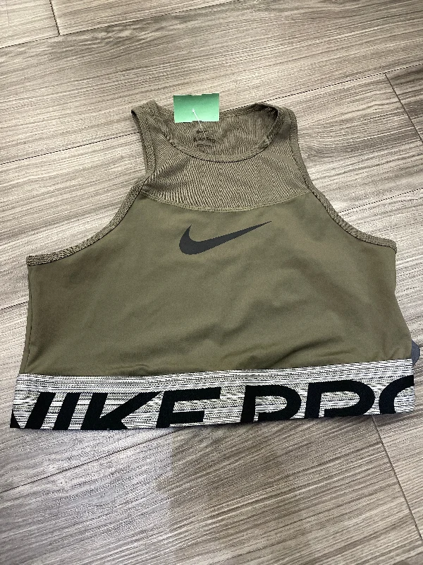 Yoga Bar with Fresh Ginger -Athletic Bra By Nike In Green, Size: L