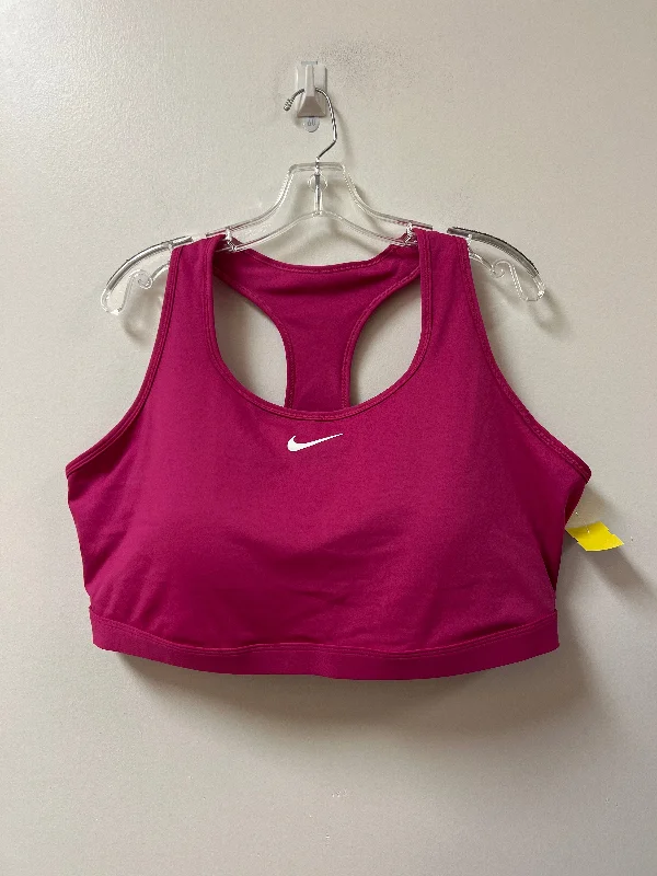 Yoga Bar with Organic Acai -Athletic Bra By Nike In Pink, Size: 4x