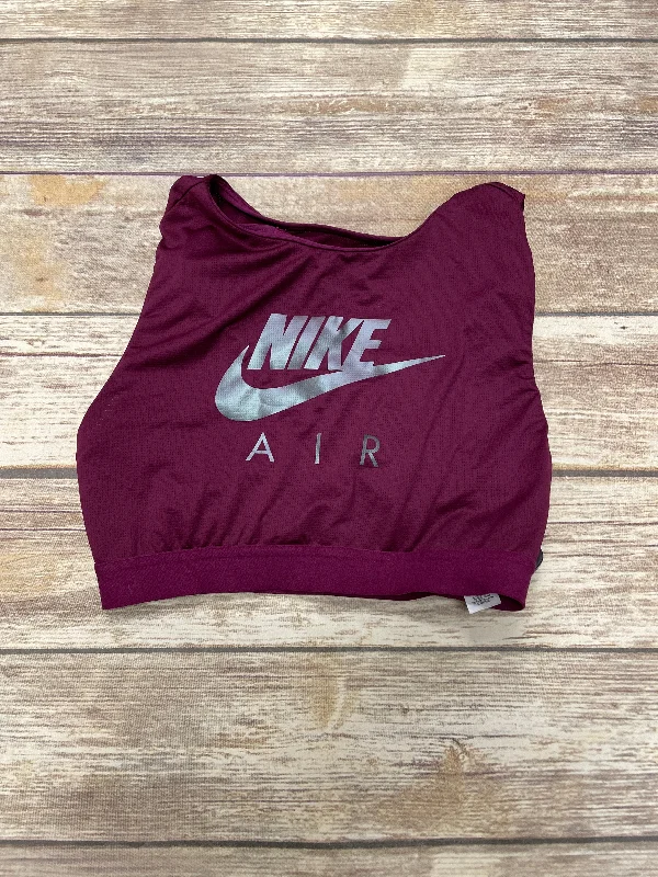 Yoga Bar for Better Endurance -Athletic Bra By Nike In Purple, Size: S