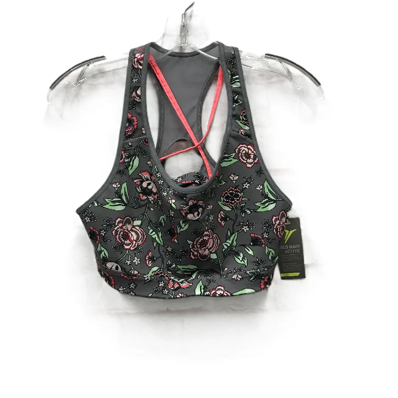 Yoga Bar with Maple Syrup -Athletic Bra By Old Navy In Grey, Size: L