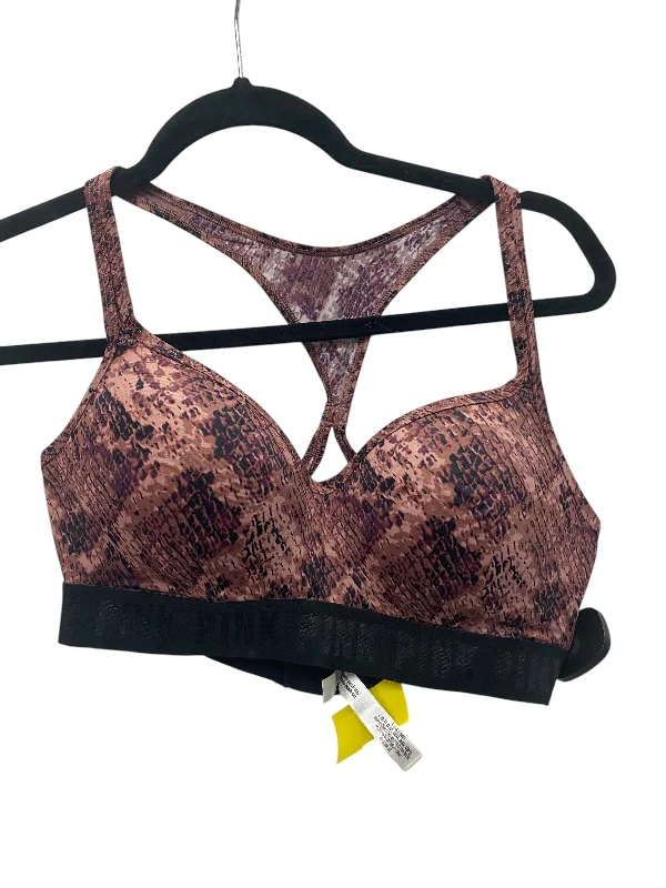 Yoga Bar for Balanced Nutrition -Athletic Bra By Pink In Snakeskin Print, Size: L