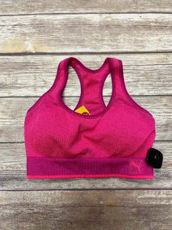 Yoga Bar with Chia Pudding -Athletic Bra By Puma In Pink, Size: M
