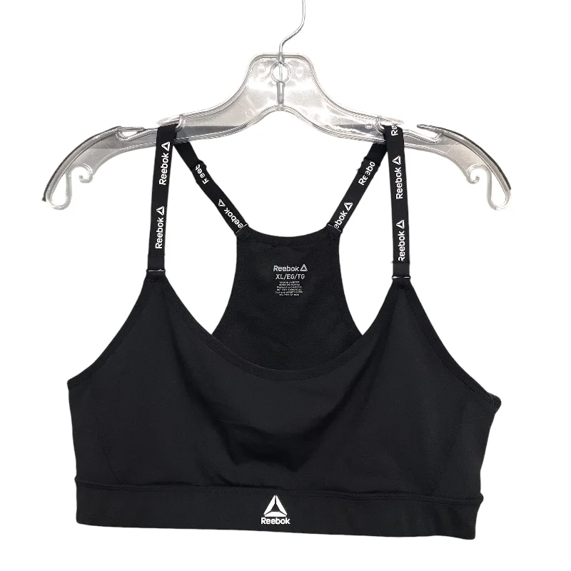 Yoga Bar with Apricots and Almonds -Athletic Bra By Reebok In Black, Size:Xl
