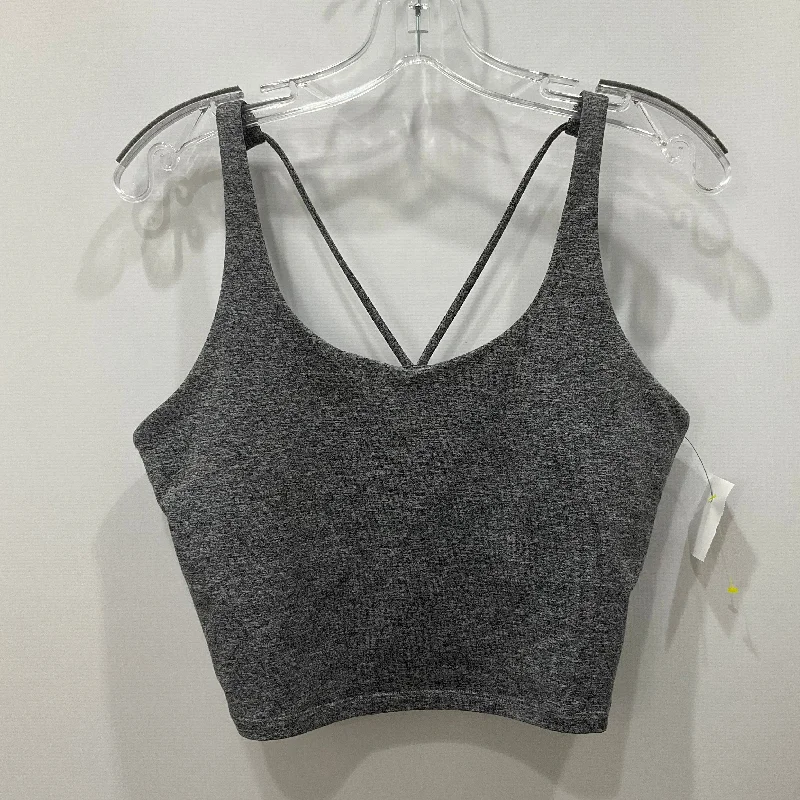 Yoga Bars with Vitamin B12 -Athletic Bra By Spiritual Gangster In Grey, Size: M