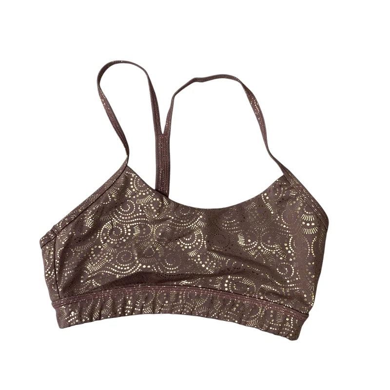 Yoga Bar with Raw Protein -Athletic Bra By Strech Lab In Purple, Size: Xs