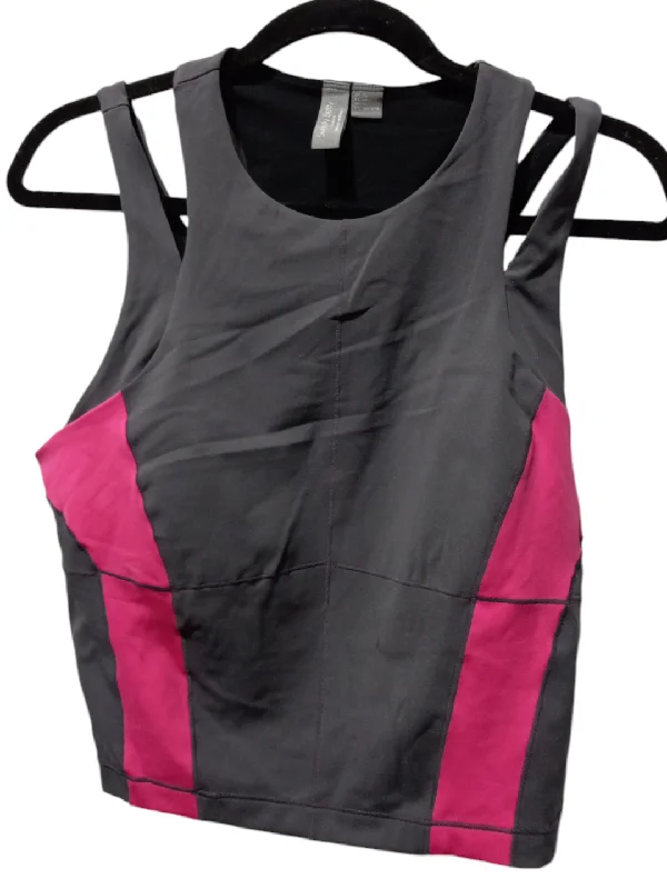 Yoga Bar for Core Health -Athletic Bra By Sweaty Betty In Grey & Pink, Size: Xl