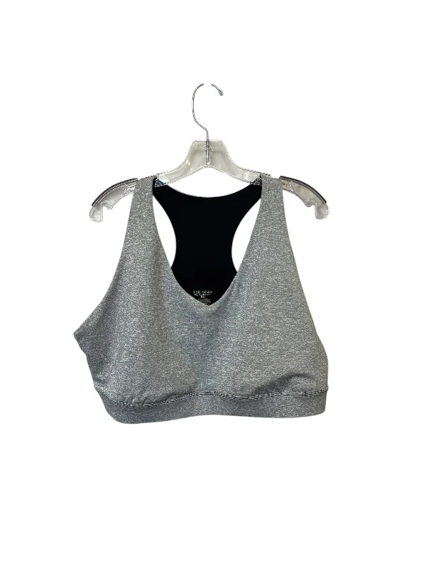 Yoga Bar with Blueberry Acai -Athletic Bra By Tek Gear In Grey, Size: 3x