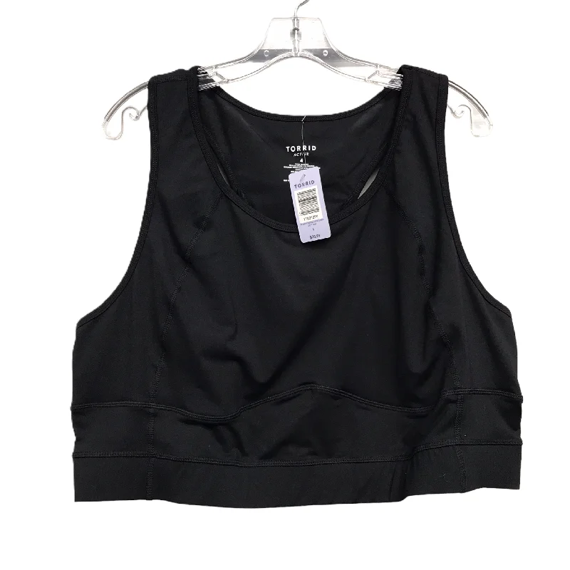Low-Calorie Yoga Bars -Athletic Bra By Torrid In Black, Size: 4x