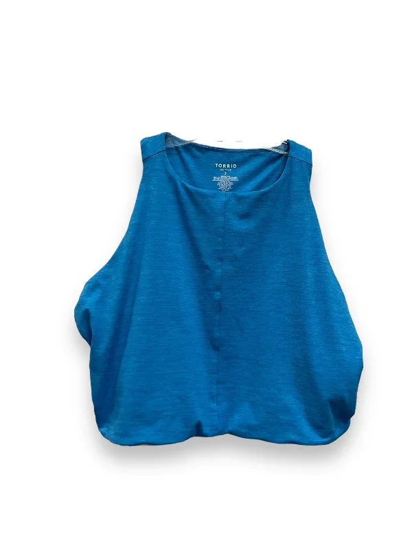 Yoga Bar for Energizing Post-Yoga -Athletic Bra By Torrid In Blue, Size: 3x