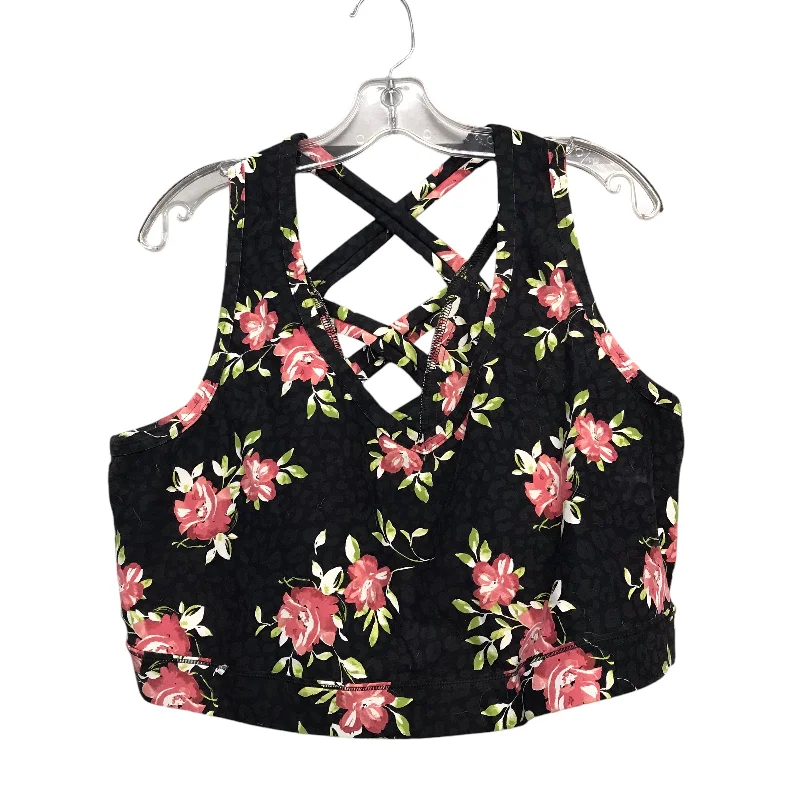 Yoga Bar with Moringa and Matcha -Athletic Bra By Torrid In Floral Print, Size:4X