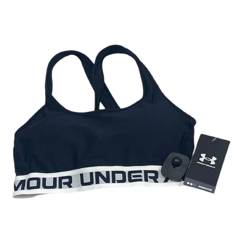 Yoga Bar with Collagen Protein -Athletic Bra By Under Armour In Black & White, Size: M