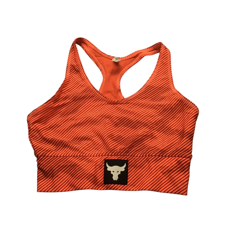 Yoga Bar for Core Health -Athletic Bra By Under Armour In Orange, Size: M