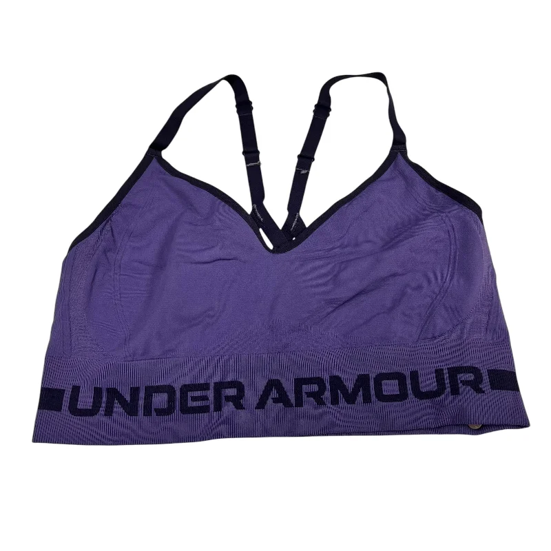 Yoga Bar for Improved Digestion -Athletic Bra By Under Armour In Purple, Size: L