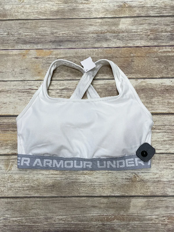 Yoga Bar with Sunflower Butter -Athletic Bra By Under Armour In White, Size: 1x