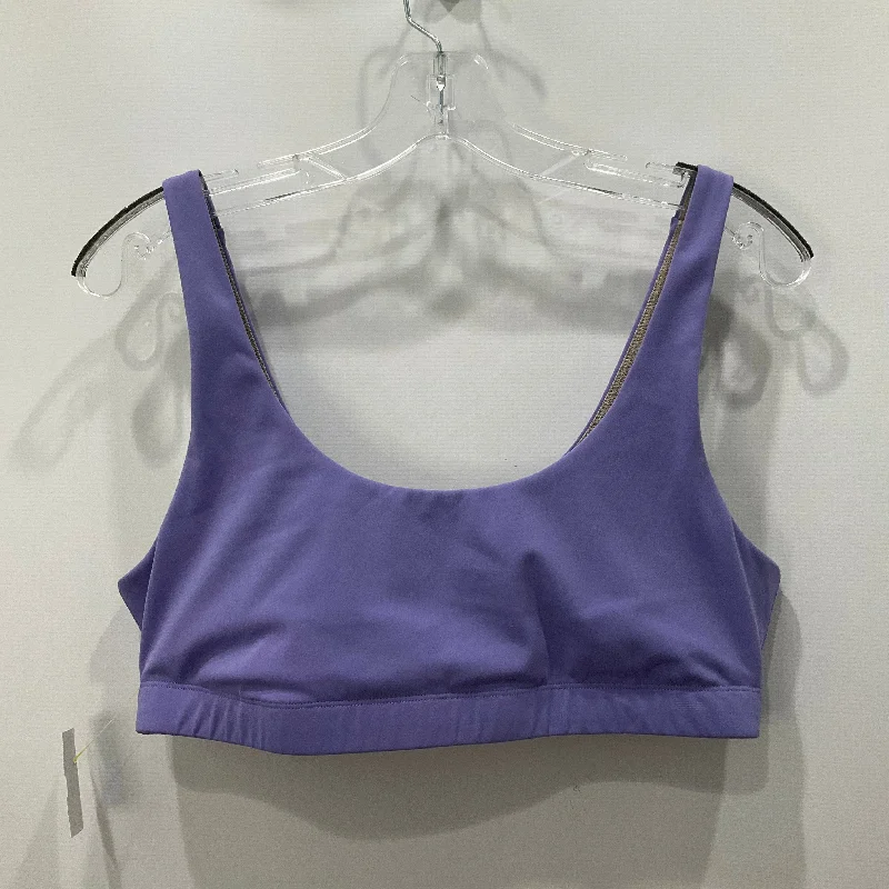 Yoga Bar for Mindful Eating -Athletic Bra By Vuori In Purple, Size: Xl