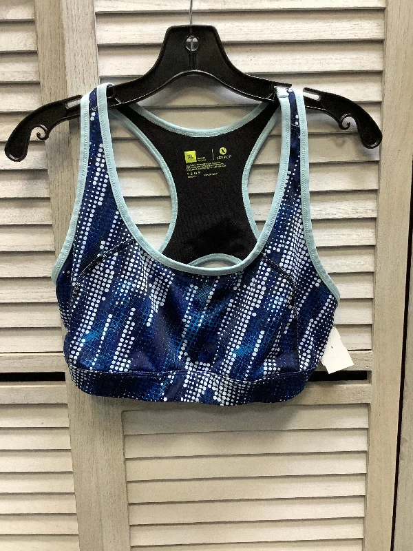 Yoga Bar with Coconut Oil -Athletic Bra By Xersion In Blue, Size: Xl