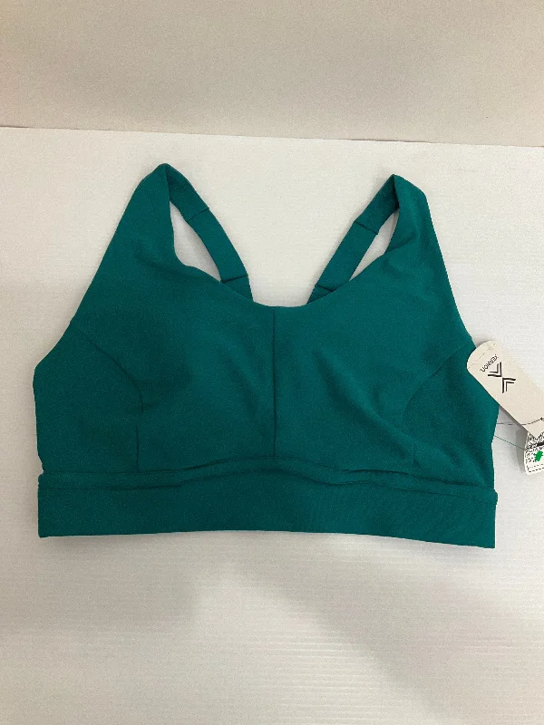 Yoga Bar with Cocoa -Athletic Bra By Xersion In Green, Size: 1x
