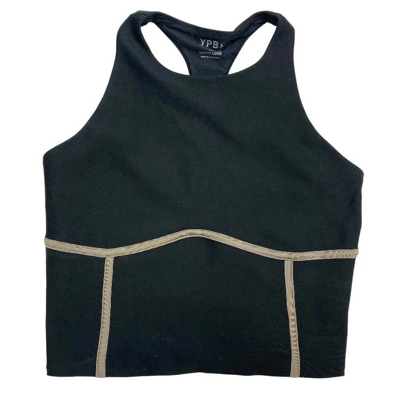 Healthy Protein Bars for Yoga -Athletic Bra By YPB In Black, Size: S