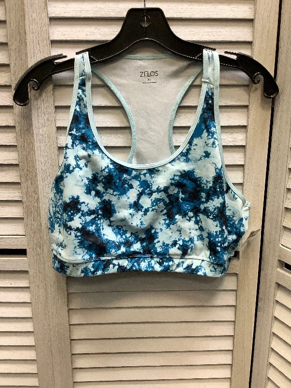 Yoga Bar Protein Snacks -Athletic Bra By Zelos In Blue, Size: Xl
