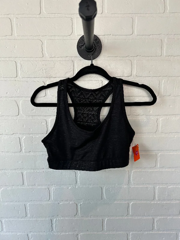 Yoga Bar with Olive Oil and Protein -Athletic Bra By Zyia In Black, Size: M