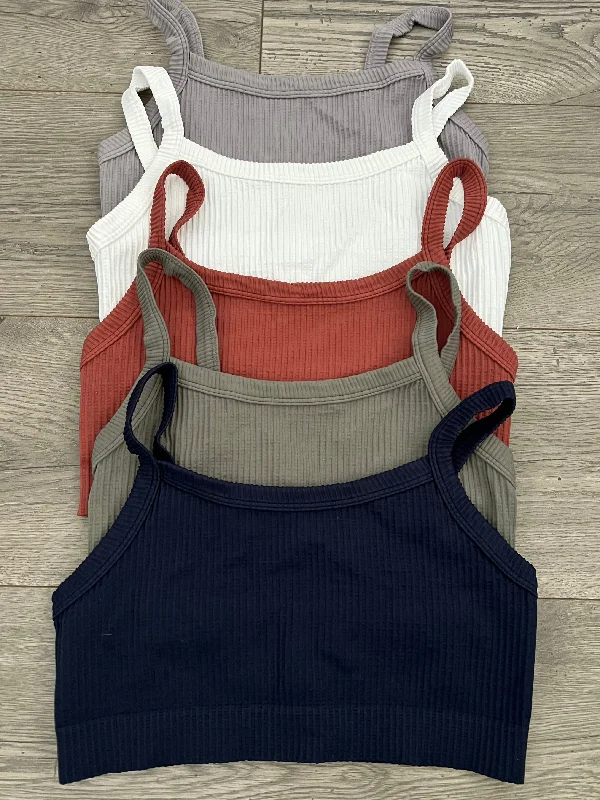 Organic Yoga Bars for Energy -Bandeau Bralettes - Multiple Colors