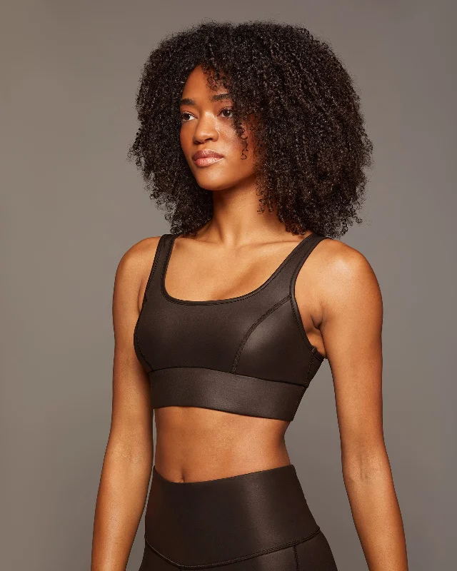 Yoga Bar for Better Flexibility -Basal Gloss Longline Bra