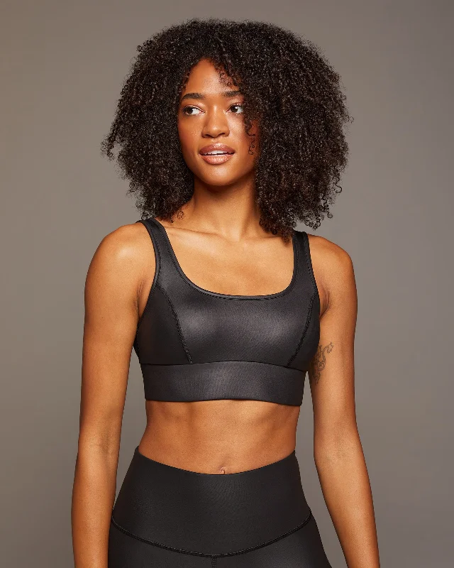 Raw Vegan Yoga Bar for Better Nutrition -Michi Basal Gloss Longline Bra
