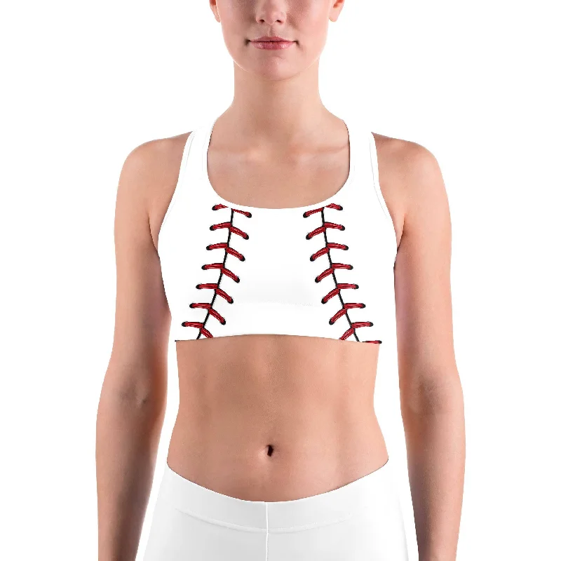 Protein Yoga Bar with Cacao -Baseball Stitches Sports bra