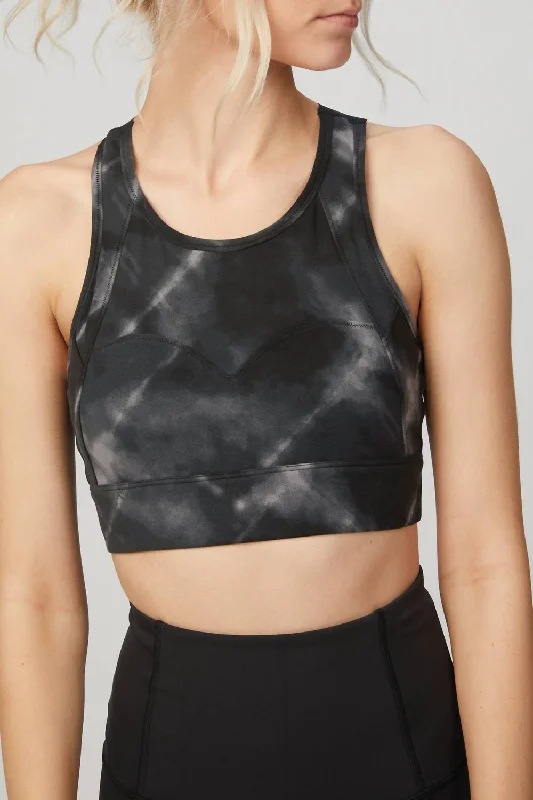 Yoga Bars for Energy and Focus -Bassett Bra In Black Tie Dye