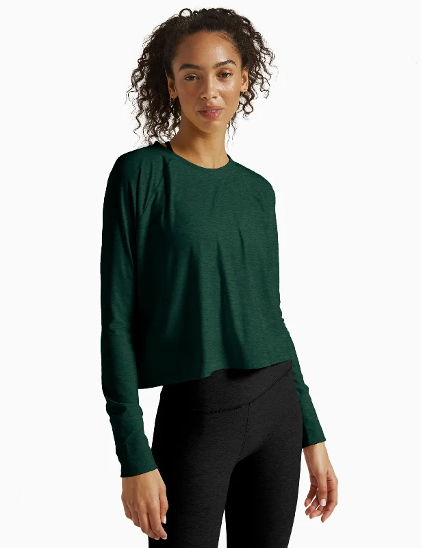 Yoga Bars for Post-Workout -Featherweight Daydreamer Pullover - Dark Spruce Green Heather Yoga Bars for Post-Workout -Featherweight Daydreamer Pullover - Dark Spruce Green Heather
